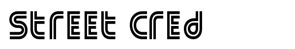Street Cred font preview